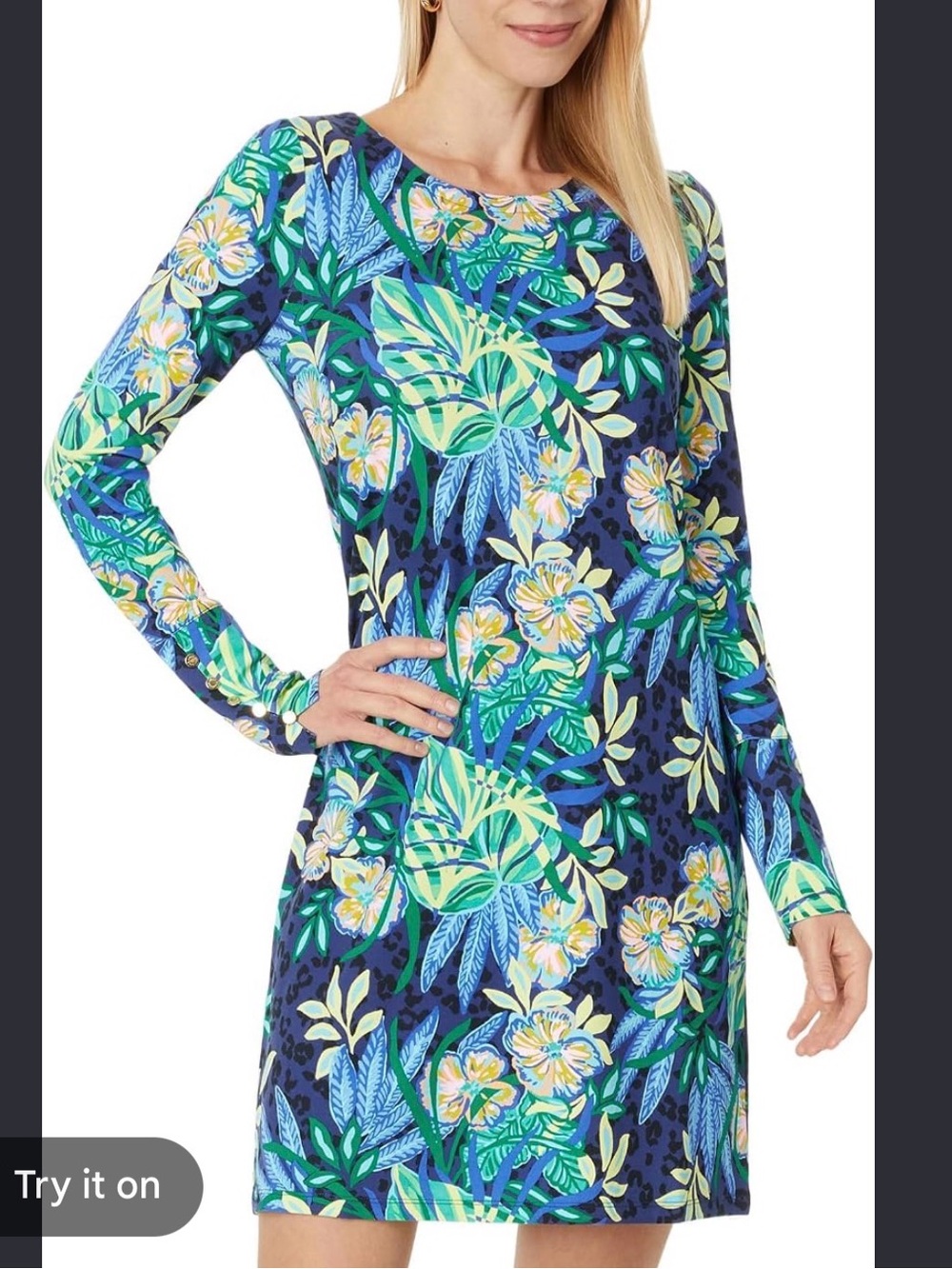 Lilly Pulitzer UPF 50+ Ellis Dress Multi The Hottest Spot large
